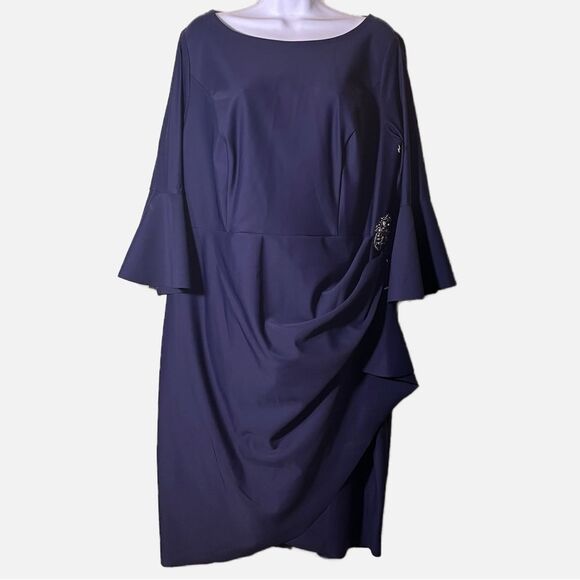 Alex Evenings / Sheath Compression Cocktail Dress - Picture 2 of 11